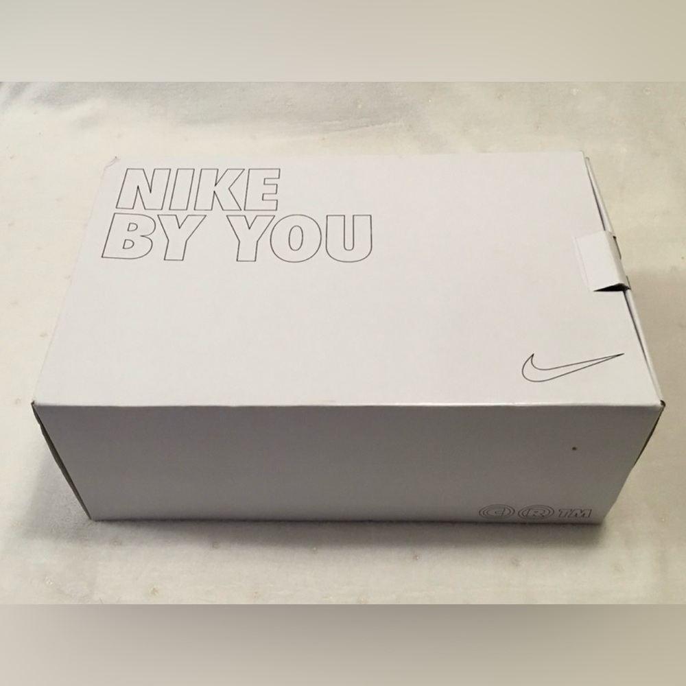 Nike By You iD Air Force 1 Low Custom Ombre Blue Green Patent Men Size 12 - Picture 12 of 13